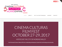 Tablet Screenshot of cinemaculturas.com